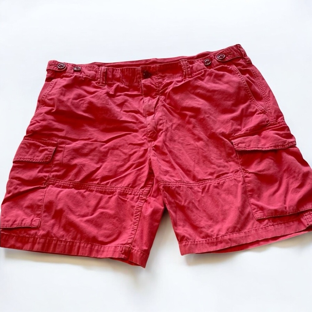 Polo by Ralph Lauren Bright pink 100% cotton Cargo Shorts with adjustable waist